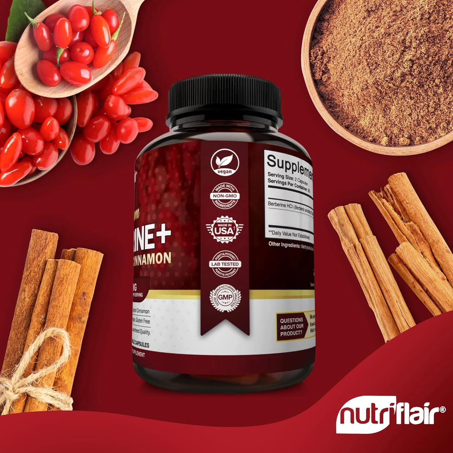 Berberine Hcl Capsule - เบอร์เบอรีน เอชซีแอล ระดับพรีเมียม - รองรับระบบภูมิคุ้มกัน รักษาสุขภาพทางปัญญาและระบบทางเดินอาหาร