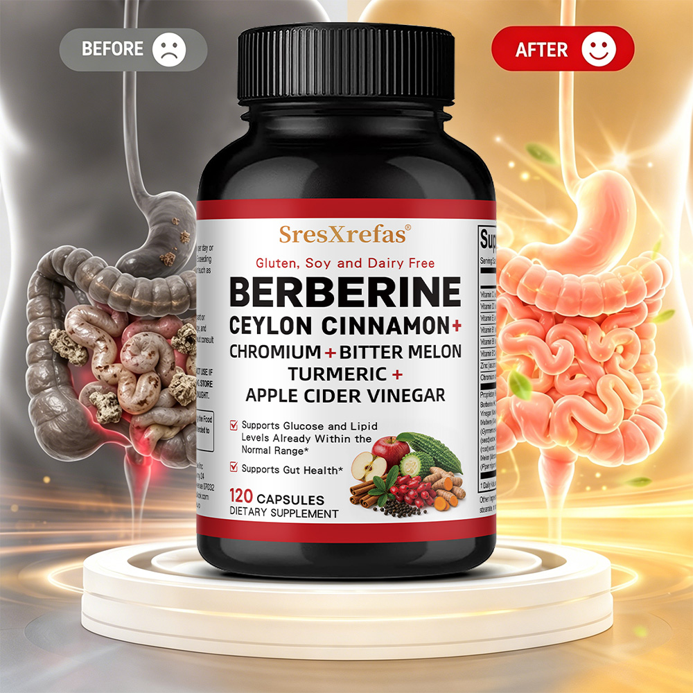 Berberine Hcl Capsule - แคปซูลเบอร์เบอรีน เอชซีแอล คอมเพล็กซ์ - อบเชยซีลอนและสารสกัดจากพืชธรรมชาติ บำรุงสุขภาพหัวใจ