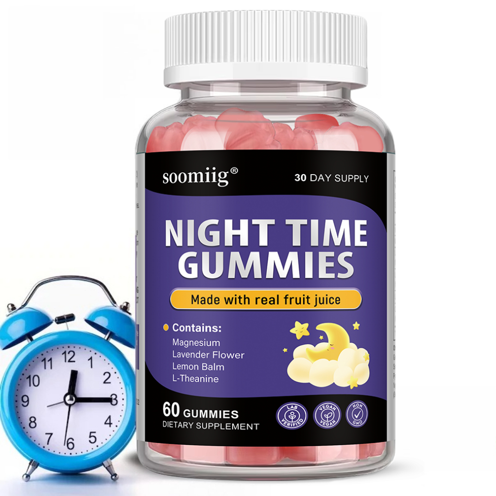 Multivitamin Gummy Adult - กัมมี่ช่วยการนอนหลับตอนกลางคืน - อุดมด้วยวิตามินบี 6 และแมกนีเซียม -