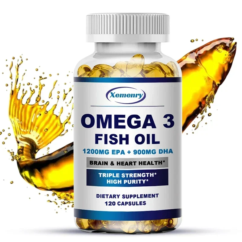 Omega 3 Fish Oil - น้ํามันปลาโอเมก้า 3 - รองรับระบบประสาท สุขภาพผิวหนังและเส้นผม และบรรเทาความเครียด