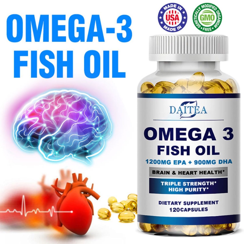 Omega 3 Fish Oil - น้ำมันปลาโอเมก้า 3 | แคปซูลทริปเปิ้ลสเตร็งท์ | ช่วยบำรุงข้อต่อ