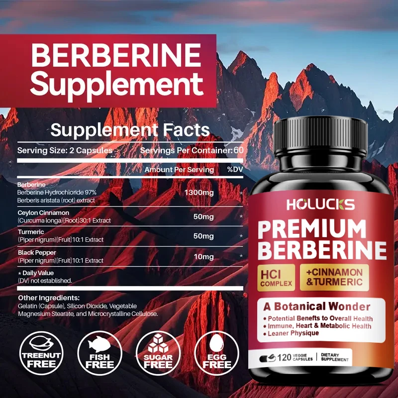 โฮลัคส์ พรีเมี่ยม เบอร์เบอรีน  - Berberine Hcl Capsule บทวิจารณ์และราคา