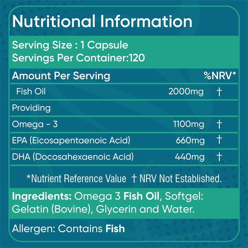 น้ำมันปลาโอเมก้า 3 2000 มก. -  - Omega 3 Fish Oil บทวิจารณ์และราคา