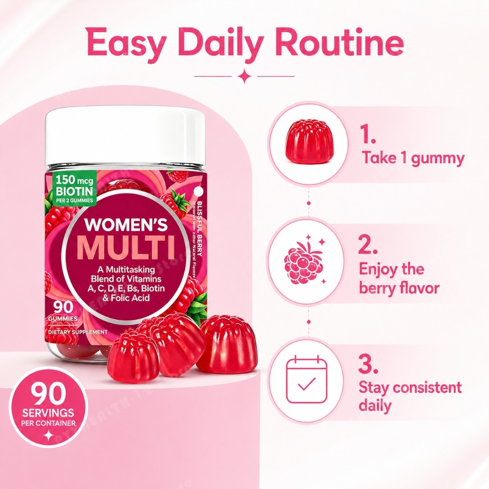 วิตามินรวมสำหรับผู้หญิง 90 เม็ - Multivitamin Gummy Adult บทวิจารณ์และราคา