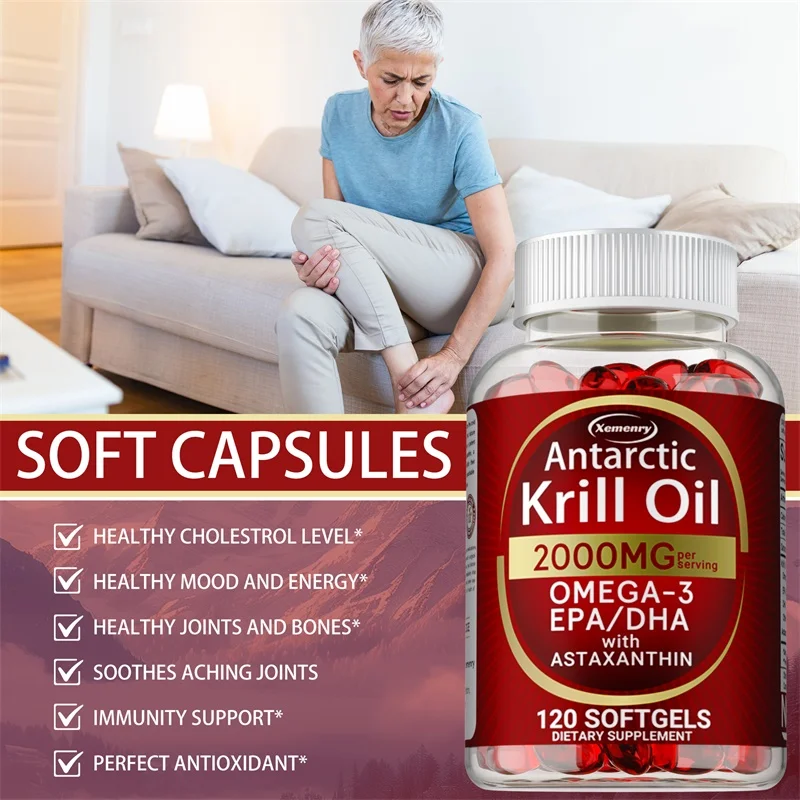 แคปซูลน้ํามัน Krill แอนตาร์กติ - Omega 3 Fish Oil บทวิจารณ์และราคา