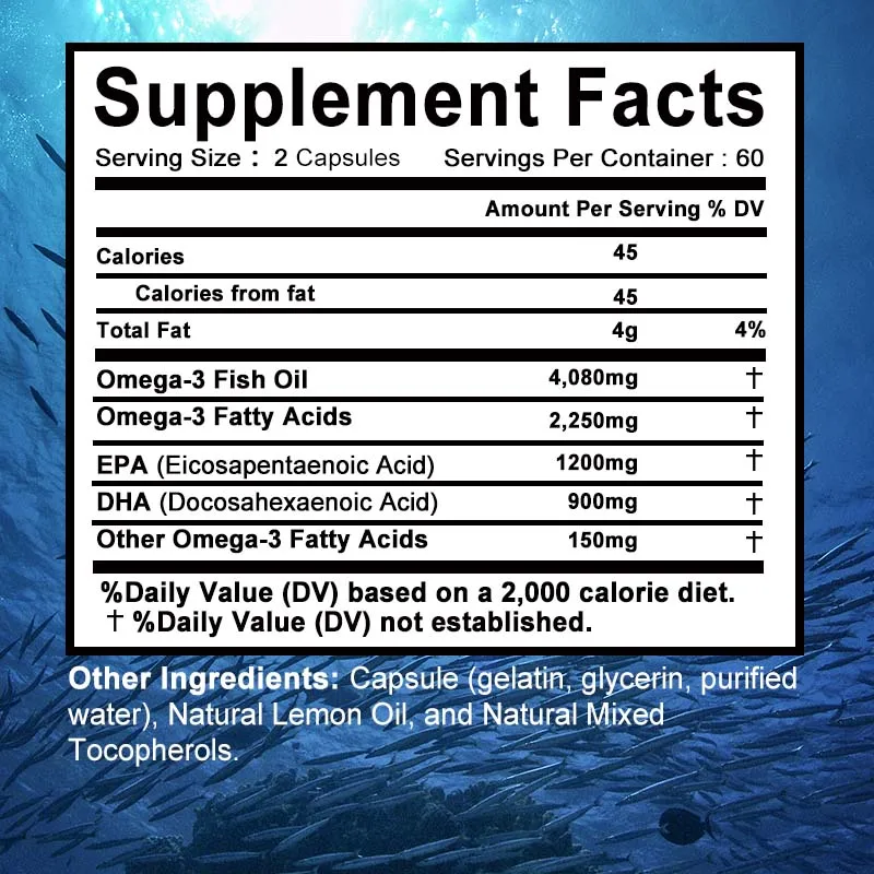 น้ํามันปลาโอเมก้า 3 - รองรับระ - Omega 3 Fish Oil บทวิจารณ์และราคา