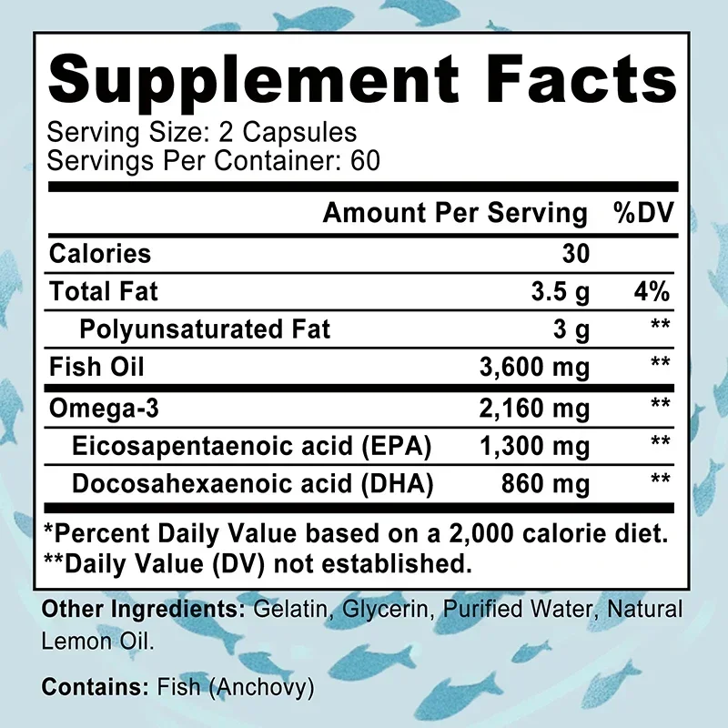 น้ำมันปลาโอเมก้า 3 -รองรับสุขภ - Omega 3 Fish Oil บทวิจารณ์และราคา