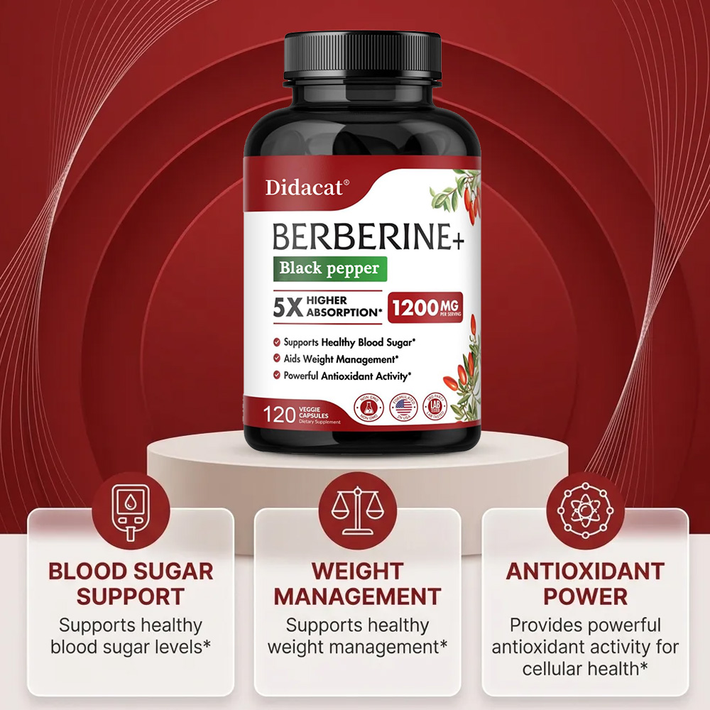 อาหารเสริมเบอร์เบอรีน 1200 มก. - Berberine Hcl Capsule บทวิจารณ์และราคา